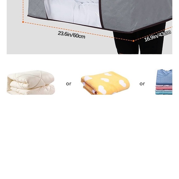 NWT Clothes Comforter and Bedding‎ Storage Bag 90L  (X) - Picture 2 of 6